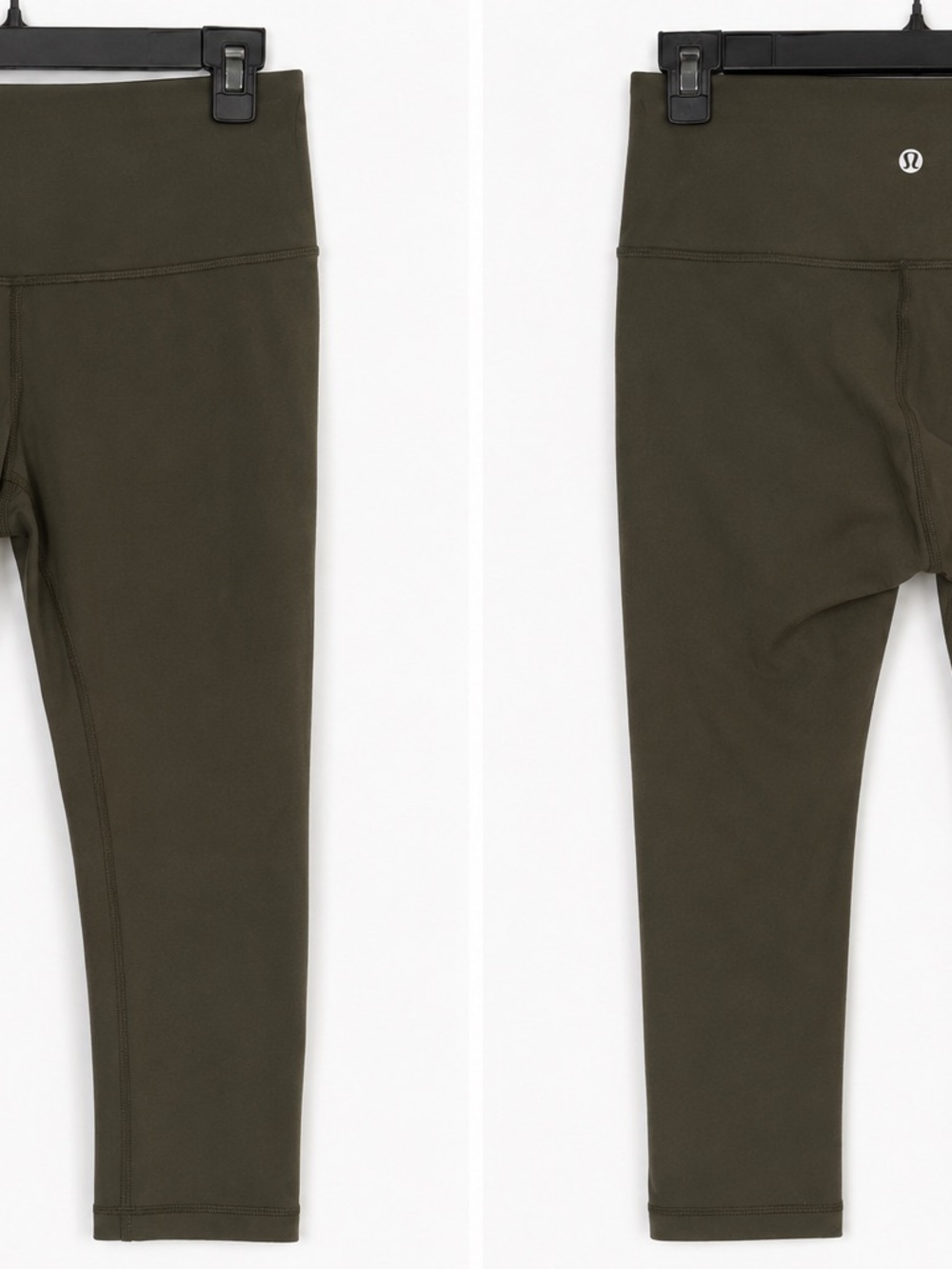 lululemon athletica Olive Green Crop Performance Leggings